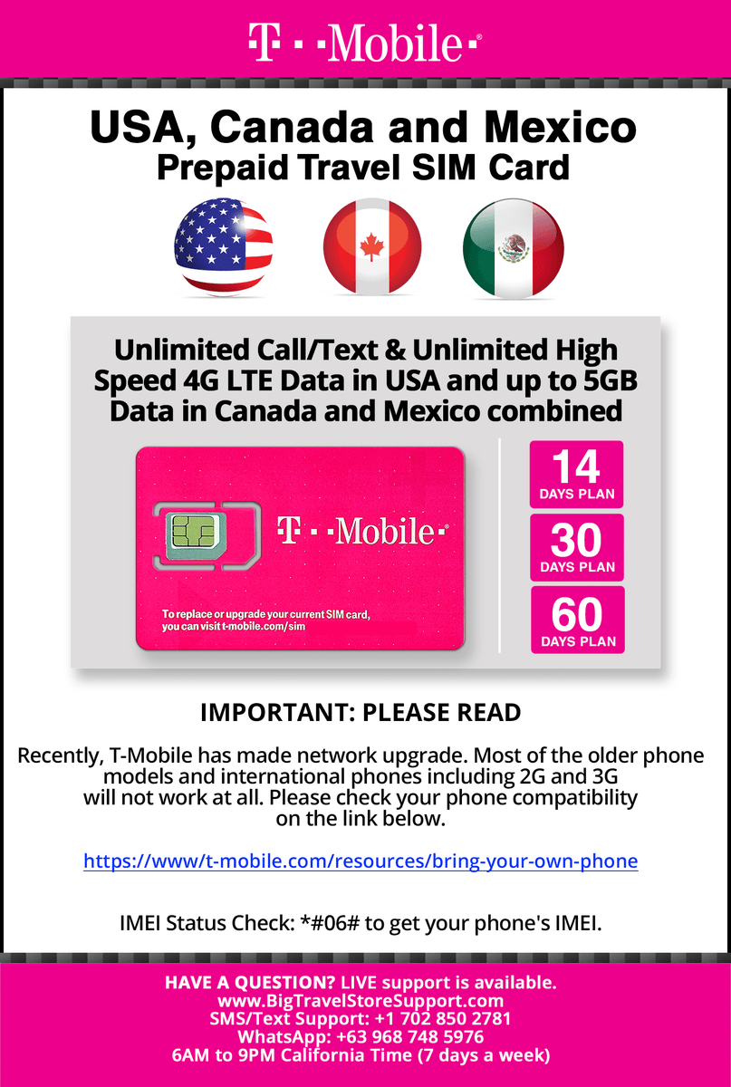 travSIM Prepaid USA SIM Card | 40GB Mobile Data with 4G/5G Speed |  Unlimited Calls & Texts in The USA | Unlimited Calls to 65+ Countries |  Works with